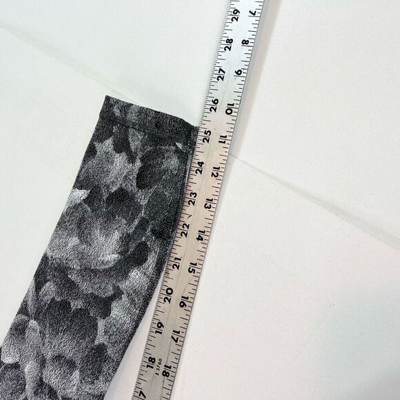 Athleta Leggings Womens Small Black Floral Elation Textured Tight 7/8 Compressio - Picture 5 of 9